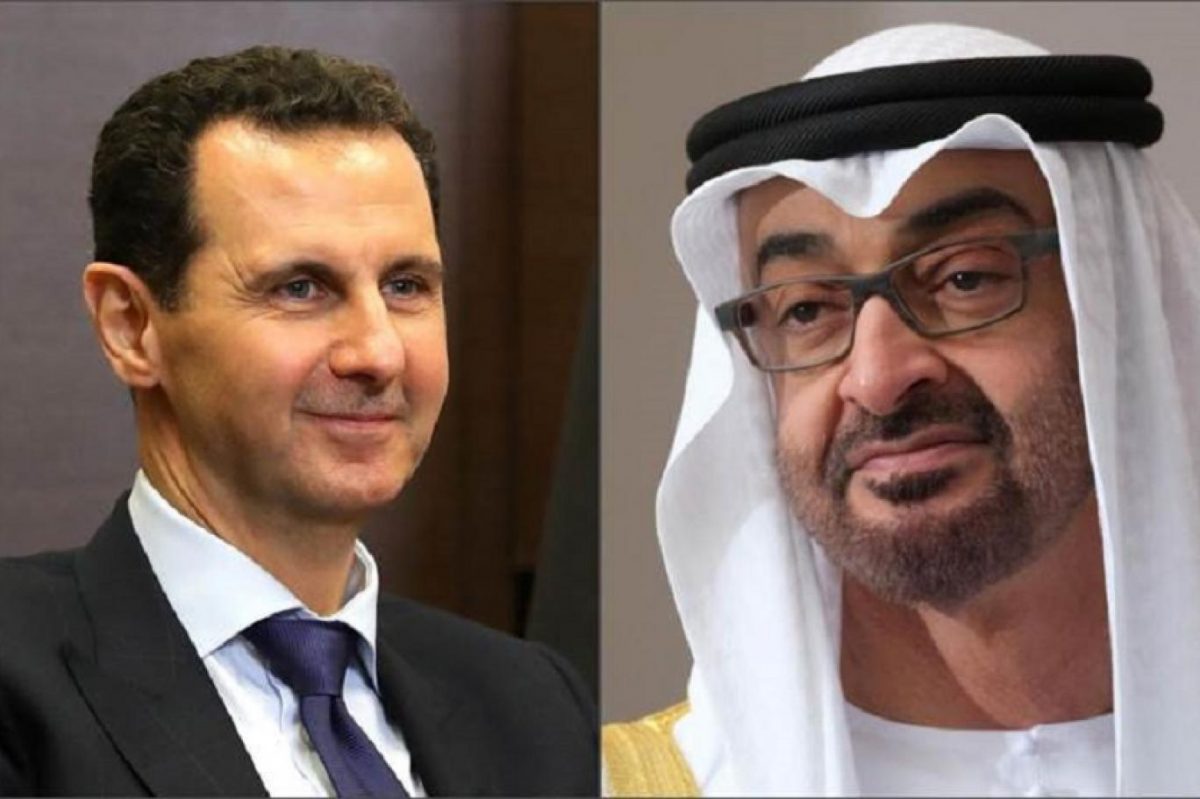 قادة الإمارات يهنؤون الأسد باليوم الوطني لسوريا