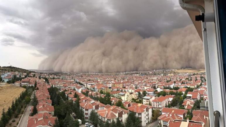 توقعات حول عاصفة رملية ستضرب الأراضي التركية