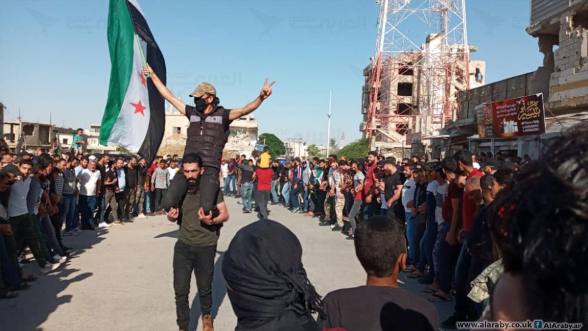 خروج مظاهرات وإضراب عام في درعا رفضاً للانتخابات الرئاسية