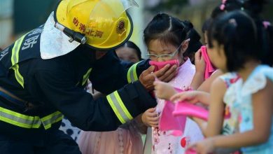 وفاة 18 شخصاً معظمهم أطفال في حريق بالصين