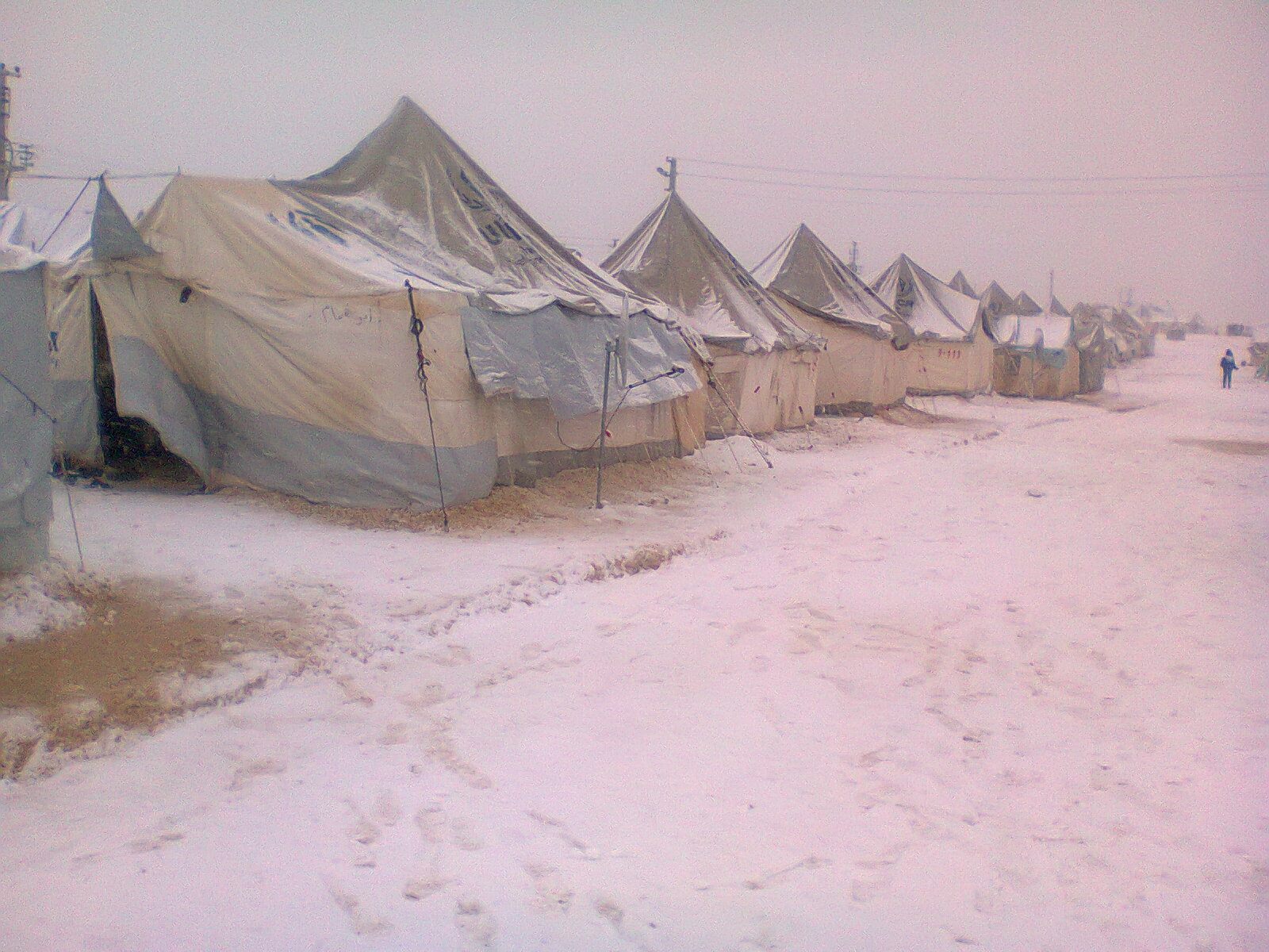قال فريق منسقو الاستجابة في سوريا أن عدد المخيمات المتضررة نتيجة العاصفة الثلجية، خلال، بلغ 47 مخيما في مناطق شمال غرب سوريا.