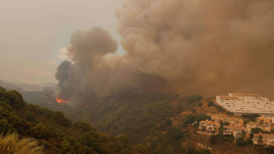 رائحة حرائق الغابات في البرتغال تصل إلى مدريد