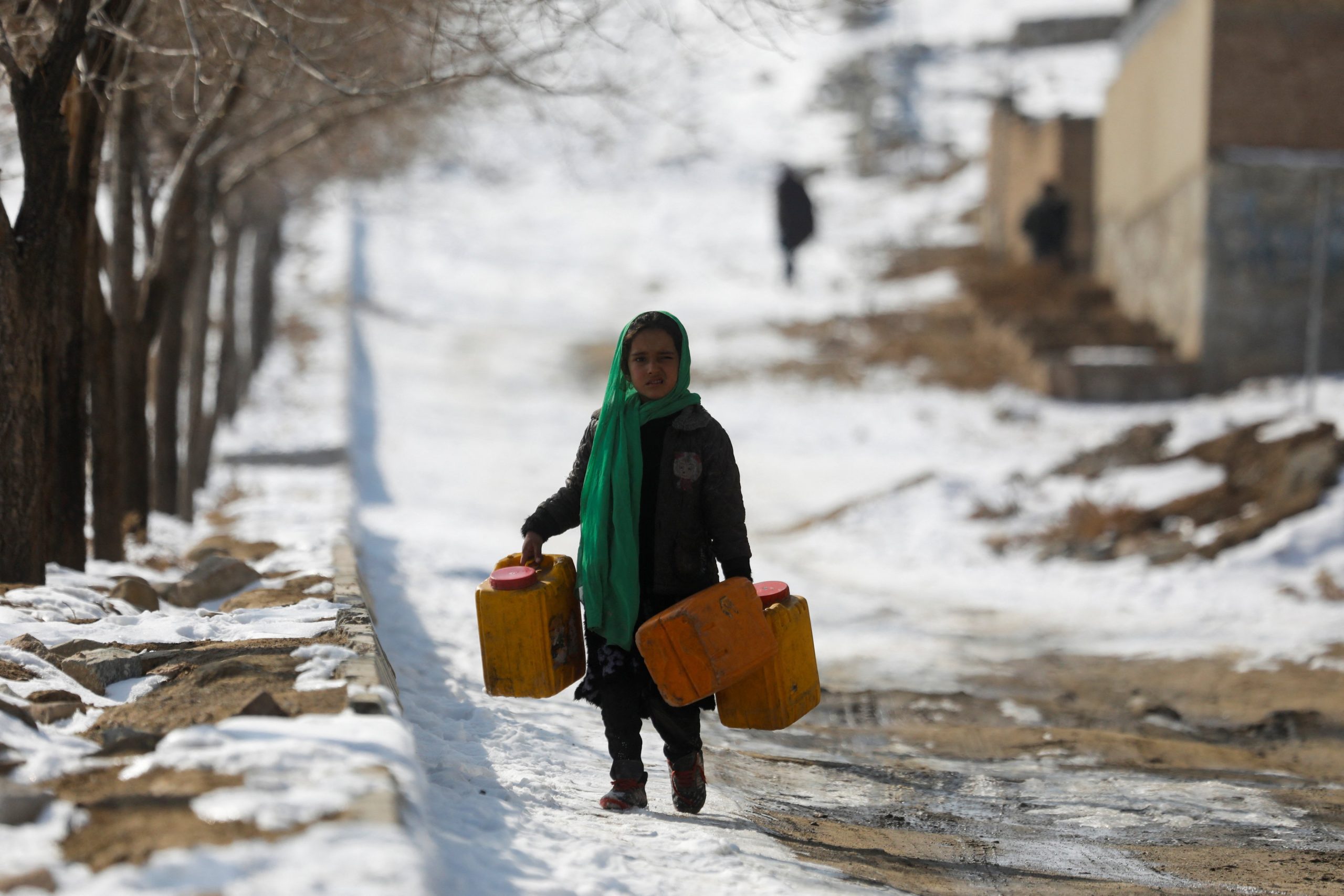 موجة البرد القارس في أفغانستان