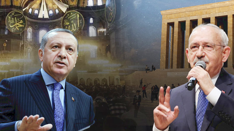 أردوغان يختم برنامجه الانتخابي بالصلاة في مسجد آية صوفيا