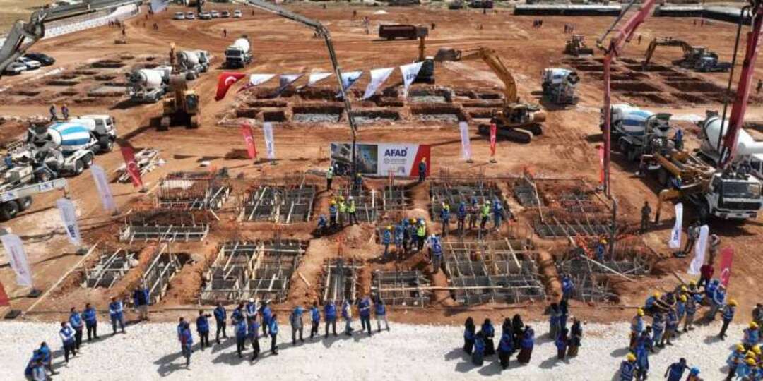 تركيا تطلق مشروع بناء وحدات سكنية في سوريا